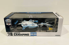 Load image into Gallery viewer, Agustin Canapino autographed 2023 Juncos Hollinger Racing 1/18 IndyCar Greenlight Diecast