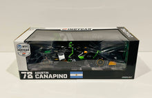 Load image into Gallery viewer, Agustin Canapino autographed 2024 Juncos Hollinger Racing 1/18 IndyCar Greenlight Diecast