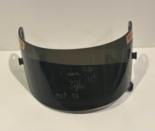 Load image into Gallery viewer, Brian Tyler autographed USAC Sprint Car Race Used Driving Gloves &amp; Helmet Visor