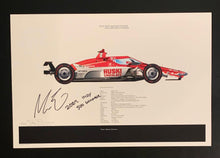 Load image into Gallery viewer, Marcus Ericsson autographed 2022 Indy 500 Winner 18x12 Limited Edition Print