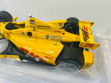 Load image into Gallery viewer, RYAN HUNTER-REAY SIGNED 2014 INDY 500 WINNER #28 DHL HONDA 1/18 GREENLIGHT DIECAST