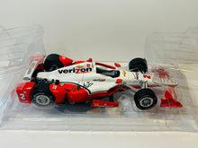 Load image into Gallery viewer, JUAN MONTOYA SIGNED 2015 INDY 500 WINNER W/ DRIVER FIGURE CHEVY 1/18 GREENLIGHT DIECAST