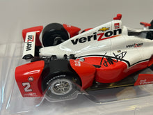 Load image into Gallery viewer, JUAN MONTOYA SIGNED 2015 INDY 500 WINNER W/ DRIVER FIGURE CHEVY 1/18 GREENLIGHT DIECAST