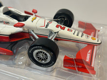Load image into Gallery viewer, JUAN MONTOYA SIGNED 2015 INDY 500 WINNER W/ DRIVER FIGURE CHEVY 1/18 GREENLIGHT DIECAST