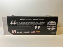 Load image into Gallery viewer, DAVID MALUKAS SIGNED 2023 #18 HMD INDYCAR HONDA 1/18 GREENLIGHT DIECAST