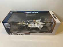 Load image into Gallery viewer, RINUS VEEKAY SIGNED 2023 #21 BITNILE INDYCAR CHEVY 1/18 GREENLIGHT DIECAST