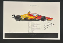 Load image into Gallery viewer, Alex Palou autographed 2025 Indy 500 Winner 18x12 Limited Edition Print
