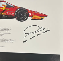 Load image into Gallery viewer, Alex Palou autographed 2025 Indy 500 Winner 18x12 Limited Edition Print