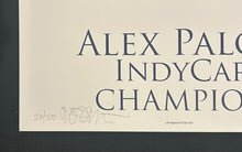 Load image into Gallery viewer, Alex Palou autographed 4-Time IndyCar Champion 18x12 Limited Edition Print