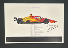 Load image into Gallery viewer, Alex Palou autographed 2025 Indy 500 Winner 18x12 Limited Edition Print