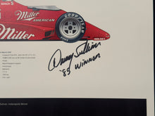 Load image into Gallery viewer, Danny Sullivan autographed 1985 Indy 500 Winner 18x12 Limited Edition Print