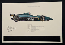 Load image into Gallery viewer, Eddie Cheever autographed 1998 Indy 500 Winner 18x12 Limited Edition Print