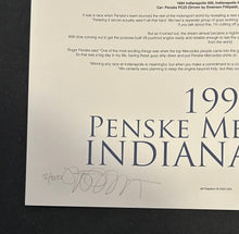 Load image into Gallery viewer, Emerson Fittipaldi -Paul Tracy - Al Unser Jr autographed 1996 Team Penske PC23 Mercedes Indy 500 18x12 Limited Edition Print