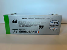 Load image into Gallery viewer, ROMAIN GROSJEAN SIGNED #77 JUNCOS RACING 2024 INDYCAR 1/18 GREENLIGHT DIECAST
