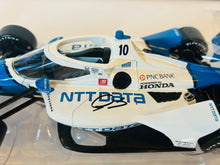 Load image into Gallery viewer, Alex Palou autographed 2021 #10 NTT DATA Honda IndyCar 1/18 Greenlight Diecast