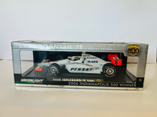 Load image into Gallery viewer, SAM HORNISH JR SIGNED 2006 INDY 500 WINNER #6 PENSKE 1/18 GREENLIGHT DIECAST