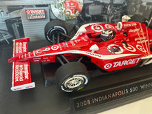 Load image into Gallery viewer, Scott Dixon &amp; Chip Ganassi signed 2008 Indy 500 Winner 1/18 Greenlight Diecast